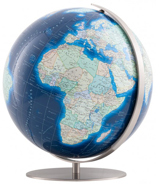 Desktop Globe COLUMBUS DUO AZZURRO Regent Ø 40 cm with Crystal Glass Sphere